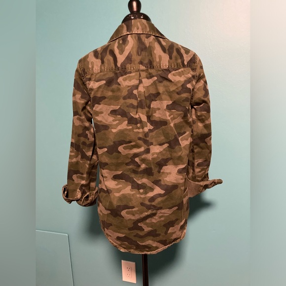 Arizona Jean Co. Y2K Camo Snap Up Denim Shirt / Light Jacket - Picture 2 of 10